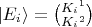 $\left\lvert E_i \right\rangle = \binom{K_i{}^1}{K_i{}^2}$