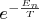 $e^{-\frac{E_n}{T}}$