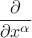 $\dfrac{\partial}{\partial x^\alpha}$ $\dfrac{\partial}{\partial x^\alpha}$
