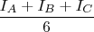 $ \displaystyle \frac{I_A+I_B+I_C}{6}$