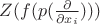 $Z(f(p(\frac{\partial}{\partial x_i})))$