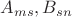 $A_{ms},B_{sn}$