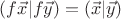 $(f\vec x|f\vec y)=(\vec x|\vec y)$