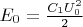 $E_0=\frac{C_1U_0^2}{2}$