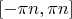 $[-\pi n,\pi n]$