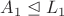 $A_1\trianglelefteq L_1$