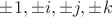 \pm1, \pm i,\pm j,\pm k$