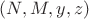 $\Beta(N, M, y, z)$ $\Beta(N, M, y, z)$