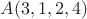 $A(3,1,2,4)$