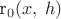 r_0(x,\;h)
