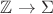 $\mathbb Z \to \Sigma$