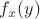 $f_x(y)$