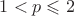 $1<p\leqslant2$