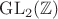 $\operatorname{GL}_2(\mathbb{Z})$
