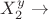 $X_2^y$ \rightarrow