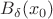 $B_{\delta}(x_0)$ $B_{\delta}(x_0)$