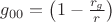 $g_{00}  = \left(1-\frac{r_g}{r}\right)$