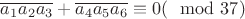 $\overline{a_1a_2a_3}+\overline{a_4a_5a_6}\equiv 0(\mod 37)$