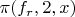 $\pi(f_r,2,x)$