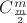 $C^m_\frac{m}{2}$