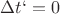 $\Delta {t`}=0$