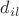 $d_{il}$
