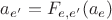 $a_{e'}=F_{e, e'}(a_e)$