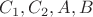 $C_1,C_2,A,B$