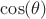 $\cos(\theta)$