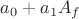 $a_0 + a_1A_f$
