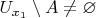 $U_{x_1}\setminus A\neq\varnothing$