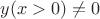 $y(x>0) \ne 0$