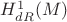 $H^1_{dR}(M)$ $H^1_{dR}(M)$