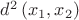 $d^2 \left(x_1,x_2 \right)$