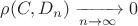 $\rho(C,D_n) \xrightarrow[n\rightarrow\infty]{} 0$