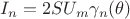 $I_n=2SU_m\gamma_n(\theta)$