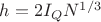 $h=2I_QN^{1/3}$