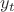 $\[{y_t}\]$