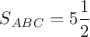 $S_{ABC}=5\dfrac12$