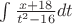 $\int\frac {x+18} {t^2-16} dt$