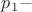 $p_1-$