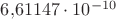 $6{,}61147\cdot 10^{-10}$