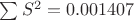 $\sum S^2=0.001407$