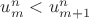 $u^{n}_m<u^{n}_{m+1}$