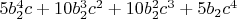 $5b_2^4c+10b_2^3c^2+10b_2^2c^3+5b_2c^4$