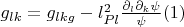 $g_{lk}=g_{lkg}-l_{Pl}^2\frac{\partial_l \partial_k \psi}{\psi}\eqno(1) $
