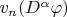$v_n(D^{\alpha}\varphi)$