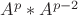 $A^{p}*A^{p-2}$