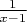 $\frac{1}{x-1}$