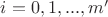 $i=0,1,...,m'$